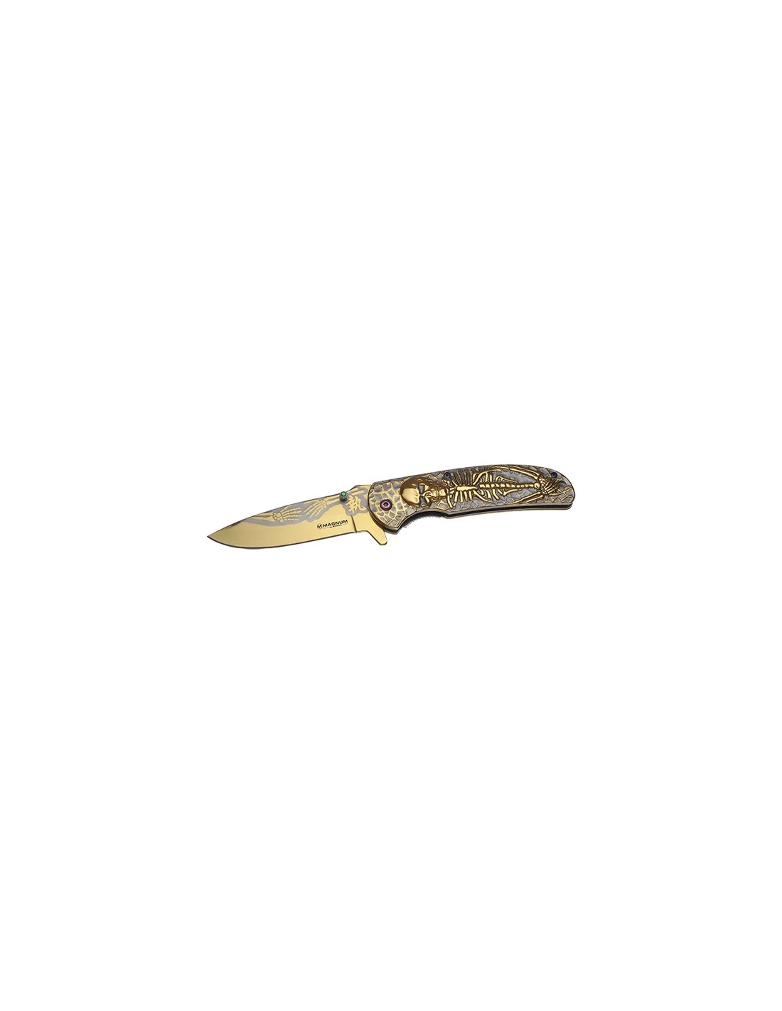 Couteau Pliant Boker Magnum Golden Dia De Los Muertos 1 Couteau Pliant Boker Magnum Golden Dia De Los Muertos